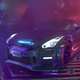 The NFT features vibrant colors and holographs around a Nissan GT-R